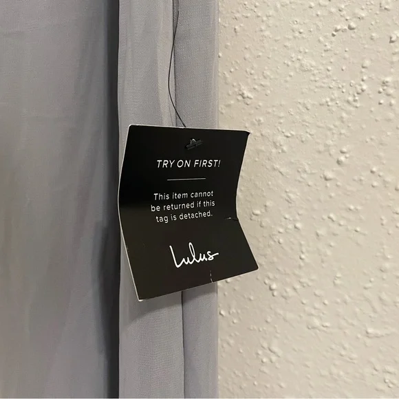 Lulu’s Captivated Light Grey Cowl Neck Maxi Dress - Size 6 - Picture 5 of 15